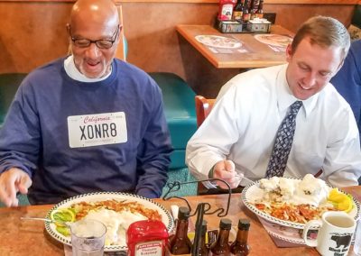 Horace Roberts Exonerated, Eats Meal